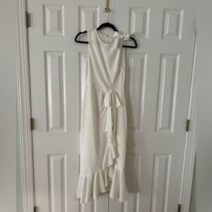 Cinq a Sept white midi dress size 2